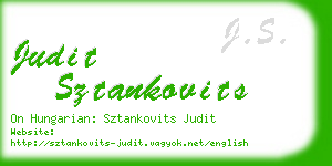 judit sztankovits business card